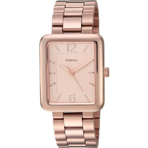 Watch strap Fossil ES4156 Stainless steel Rosé 18mm